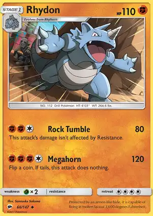 Rhydon 66/147 Burning Shadows
