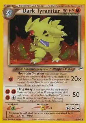 Dark Tyranitar 11/105 Neo Destiny
