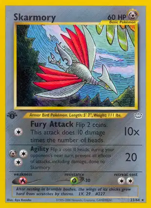Skarmory 23/64 Neo Revelation 1st Edition