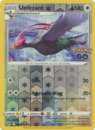 Unfezant 063/078 Pokémon GO