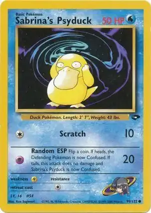 Sabrina's Psyduck 99/132 Gym Challenge