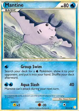 Mantine 45/123 HeartGold & SoulSilver