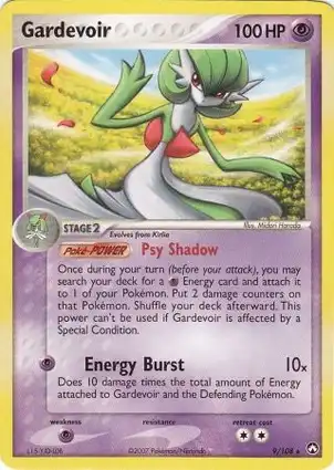 Gardevoir 9/108 EX Power Keepers