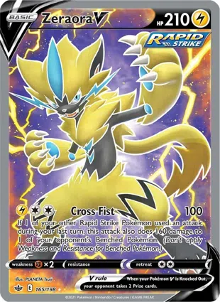Zeraora V 165/198 Chilling Reign