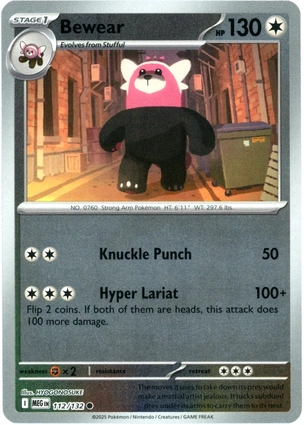 Bewear 112/132 Mega Evolution