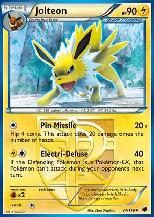Jolteon 34/116 Plasma Freeze