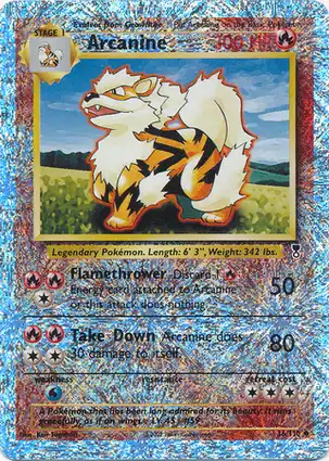 Arcanine 36/110 Legendary Collection