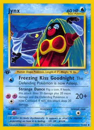Jynx 31/64 Neo Revelation 1st Edition
