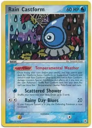 Rain Castform 23/101 EX Hidden Legends