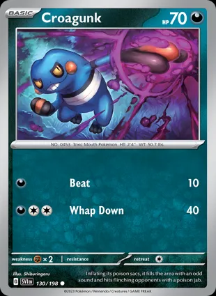Croagunk 130/198 Scarlet & Violet