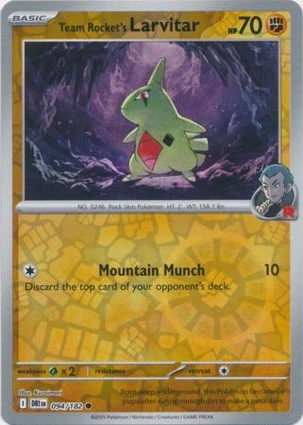 Team Rocket's Larvitar 094/182 Destined Rivals