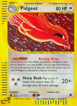 Pidgeot 23/165 Expedition Base Set
