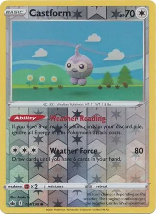 Castform 121/198 Chilling Reign