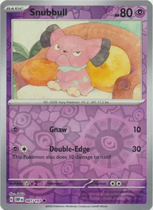 Snubbull 087/197 Obsidian Flames