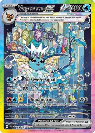Vaporeon ex 149/131 Prismatic Evolutions