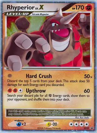 Rhyperior LV.X DP29 Diamond & Pearl Promos