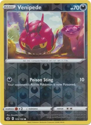 Venipede 105/198 Chilling Reign