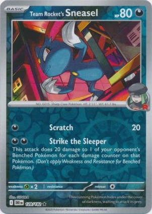 Team Rocket's Sneasel 128/182 Destined Rivals