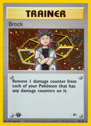Brock 15/132 Gym Heroes 1st Edition