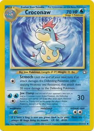 Croconaw 31/111 Neo Genesis