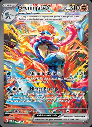 Greninja ex 214/167 Twilight Masquerade
