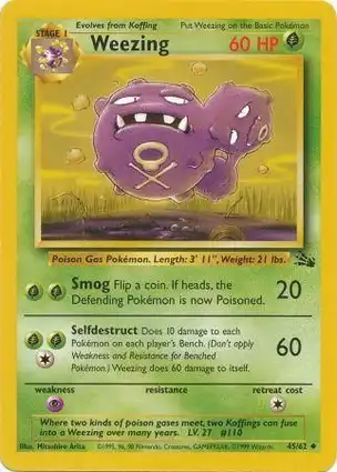 Weezing 45/62 Fossil