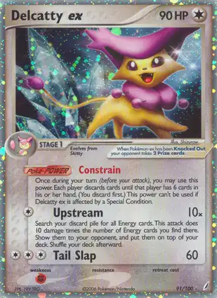 Delcatty ex 91/100 EX Crystal Guardians