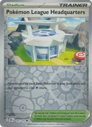 Pokémon League Headquarters 192/197 Obsidian Flames
