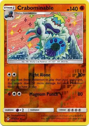 Crabominable 105/214 Unbroken Bonds