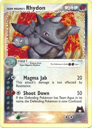 Team Magma's Rhydon 11/95 EX Team Magma vs Team Aqua