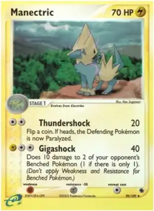 Manectric 39/109 EX Ruby & Sapphire