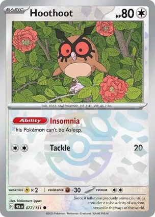 Hoothoot 077/131 Prismatic Evolutions
