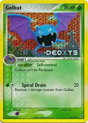 Golbat 31/107 EX Deoxys