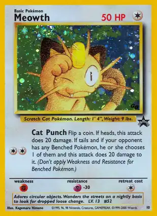 Meowth 10 Wizards of the Coast Promos