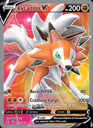 Lycanroc V 187/203 Evolving Skies