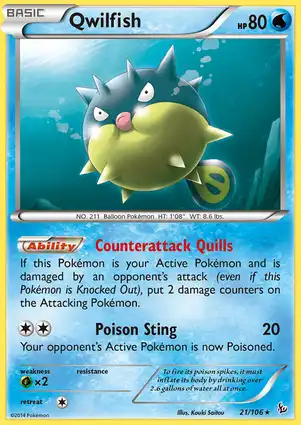 Qwilfish 21/106 Flashfire