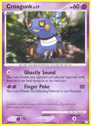 Croagunk 78/123 Mysterious Treasures