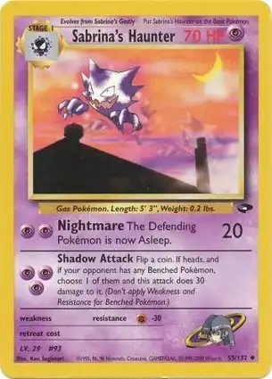 Sabrina's Haunter 55/132 Gym Challenge