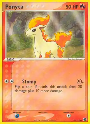 Ponyta 76/112 EX FireRed & LeafGreen