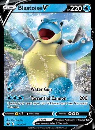 Blastoise V SWSH101 Sword & Shield Promos