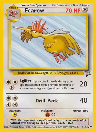 Fearow 41/130 Base Set 2