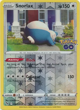 Snorlax 055/078 Pokémon GO