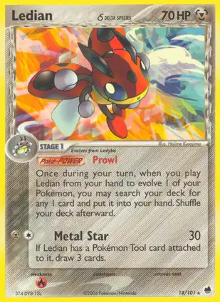 Ledian 18/101 EX Dragon Frontiers