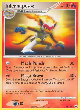 Infernape 22/100 Majestic Dawn