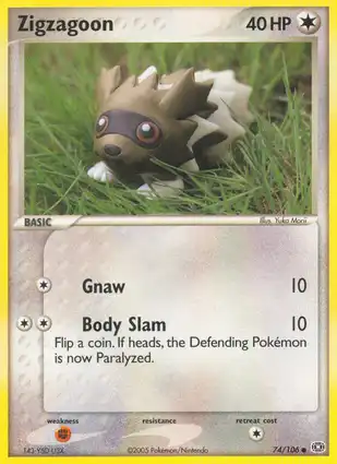 Zigzagoon 74/106 EX Emerald