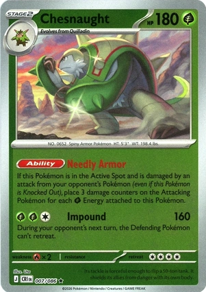 Chesnaught 007/086 Chaos Rising