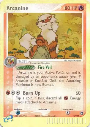 Arcanine 15/100 EX Sandstorm