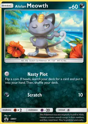 Alolan Meowth SM51 Sun & Moon Promos