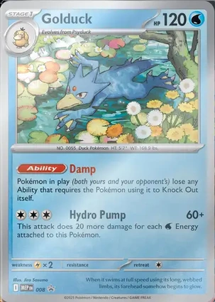 Golduck 008 Mega Evolution Promos