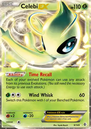Celebi-EX 9/149 Boundaries Crossed